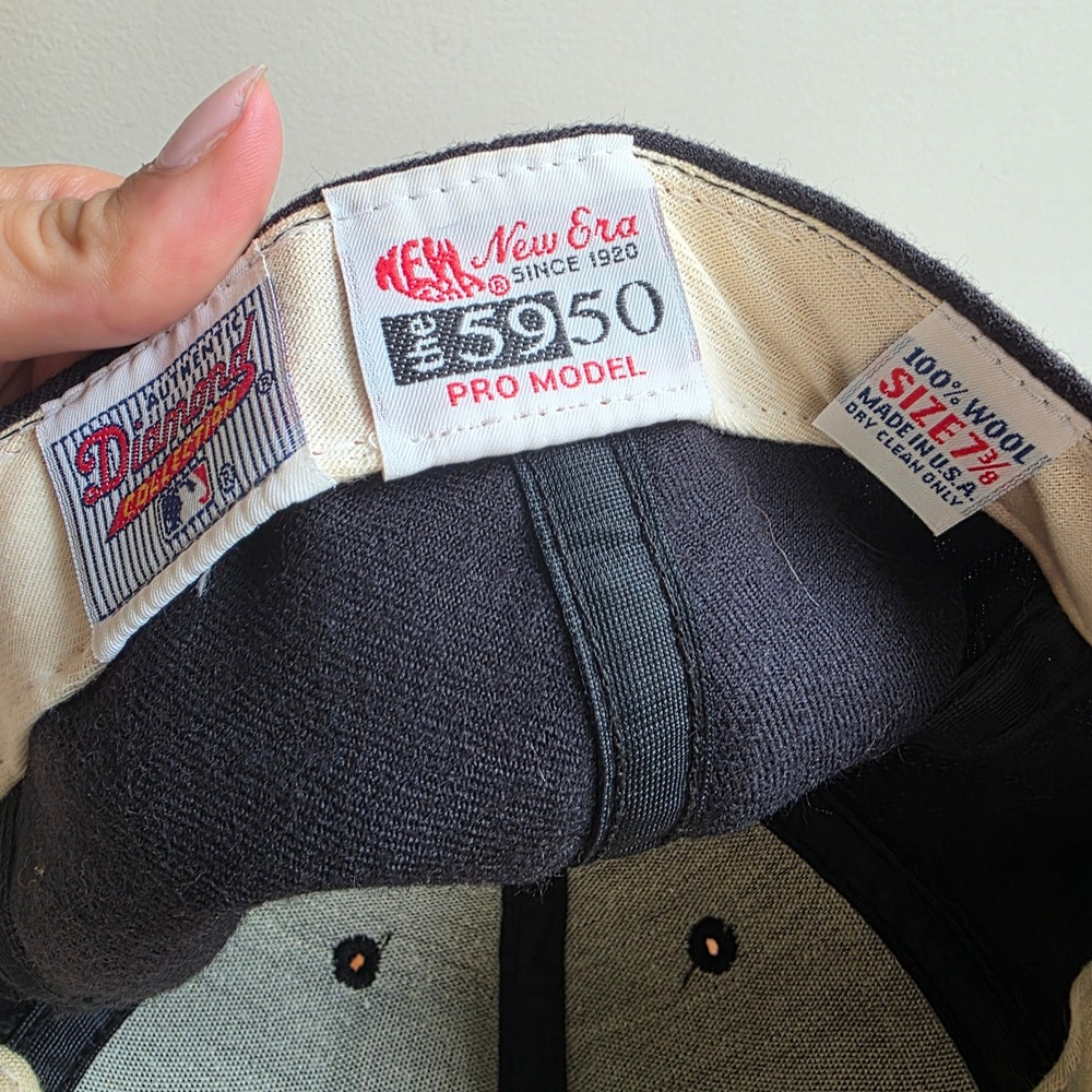 Vintage New Era 5950 Cleveland Indians Chief Wahoo Hat MLB Diamond Collection - Picture 6 of 7